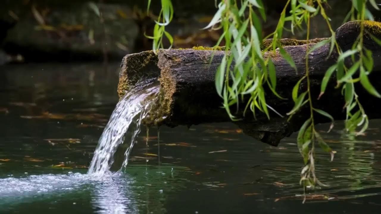 1 Hour Relaxing Water flow sound with deep Relaxing Music 1 || Nature sounds