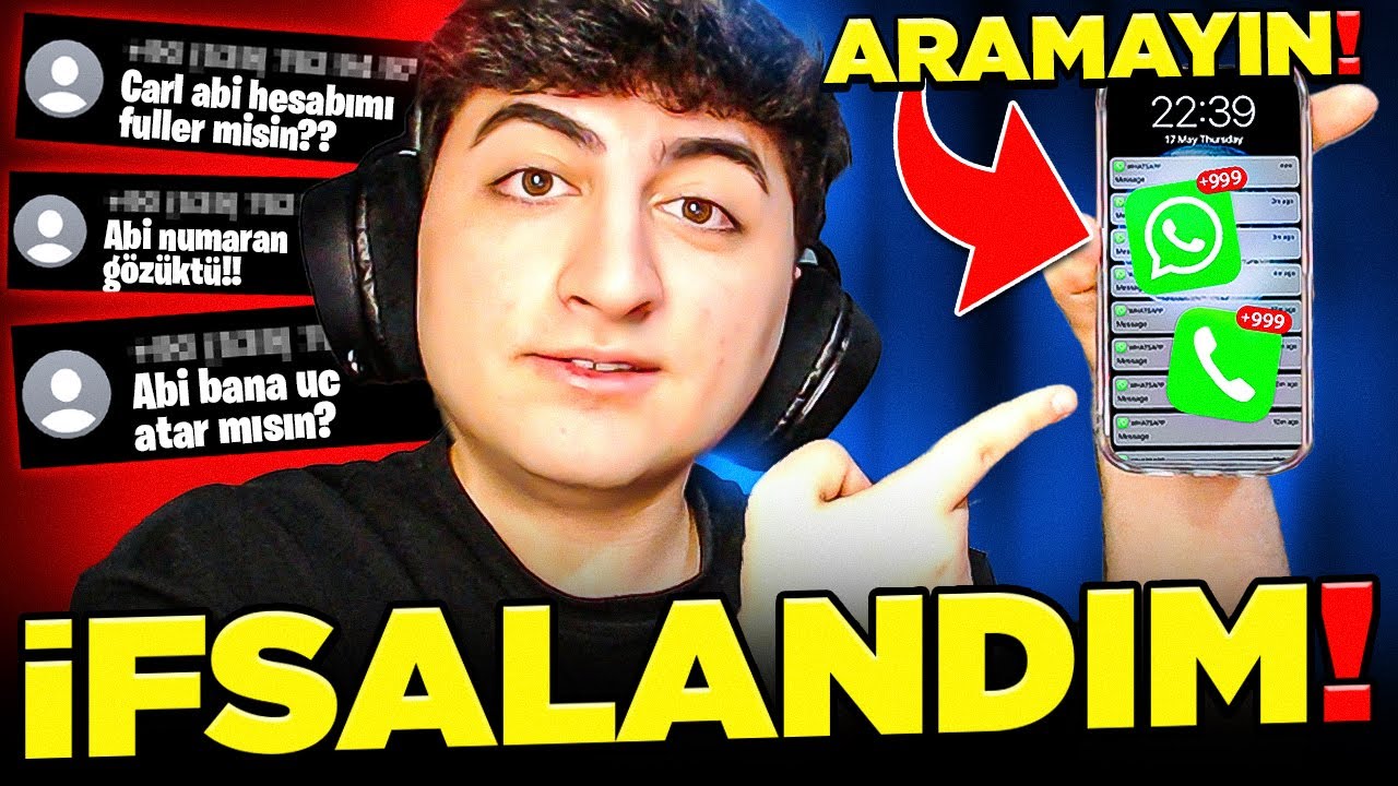 ÖZEL VİDEO❗ TELEFON NUMARAM İFŞALANDI 😲 ( ARAYAN HERKESLE KONUŞTUM❗ )