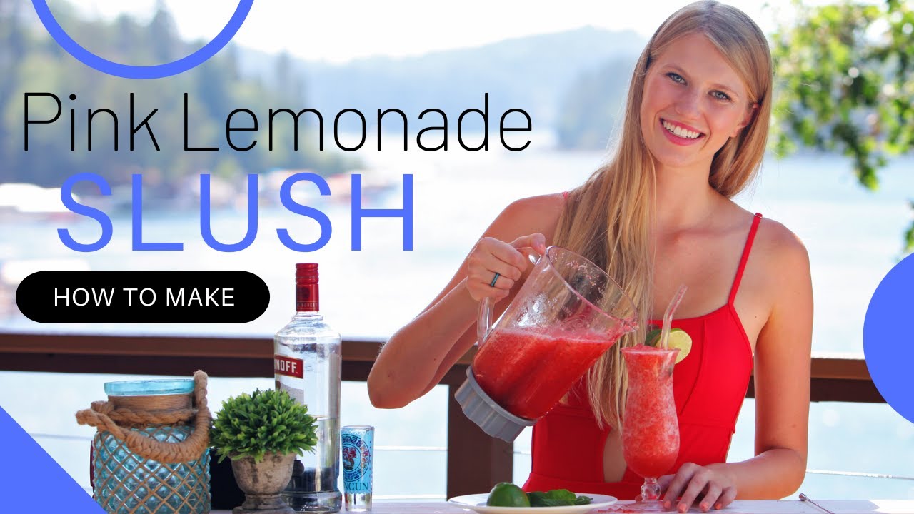 Pink Lemonade Slush 🍹 Summer Cocktails | Vodka Slushie Recipe | Slushy