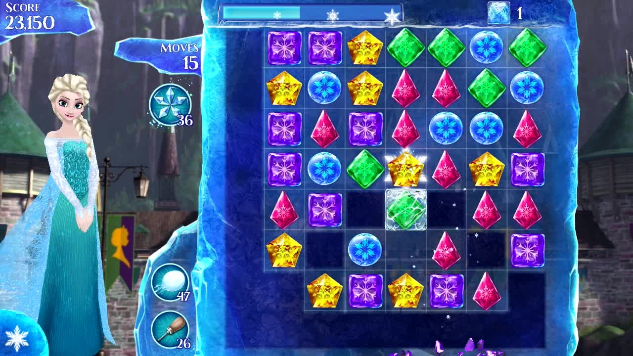 Frozen Free Fall Android Gameplay #4