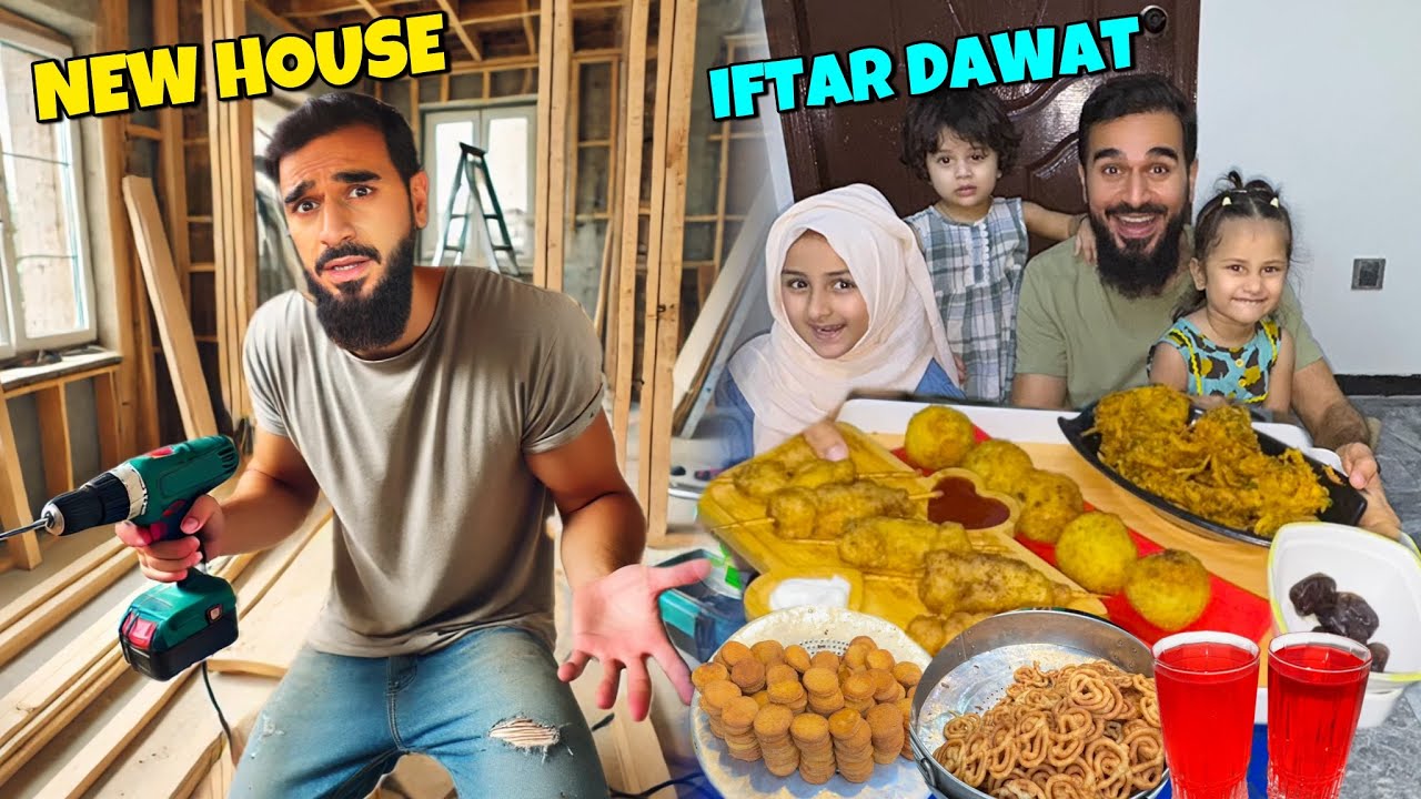 New house kitchen and doors agae Alhamdulillah 😍 behen ke ghar iftar ki dawat 🍱