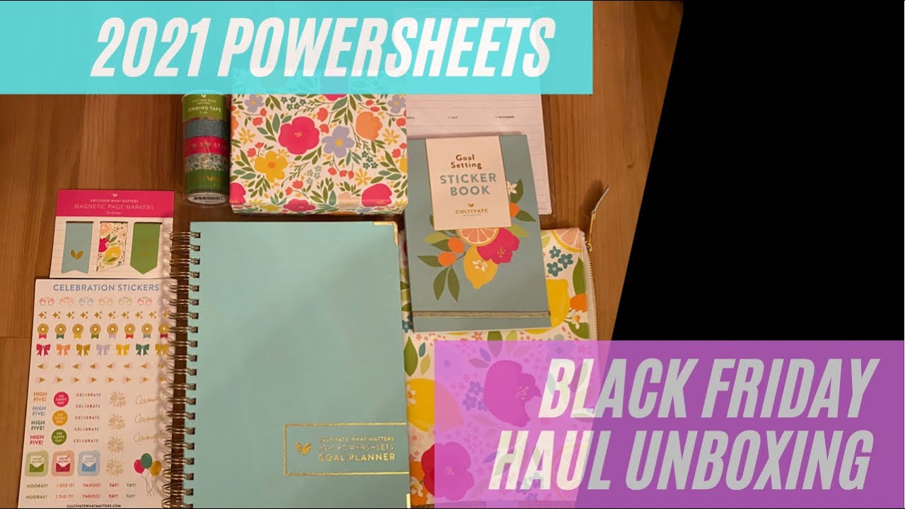 Powersheets 2021 black friday unboxing haul