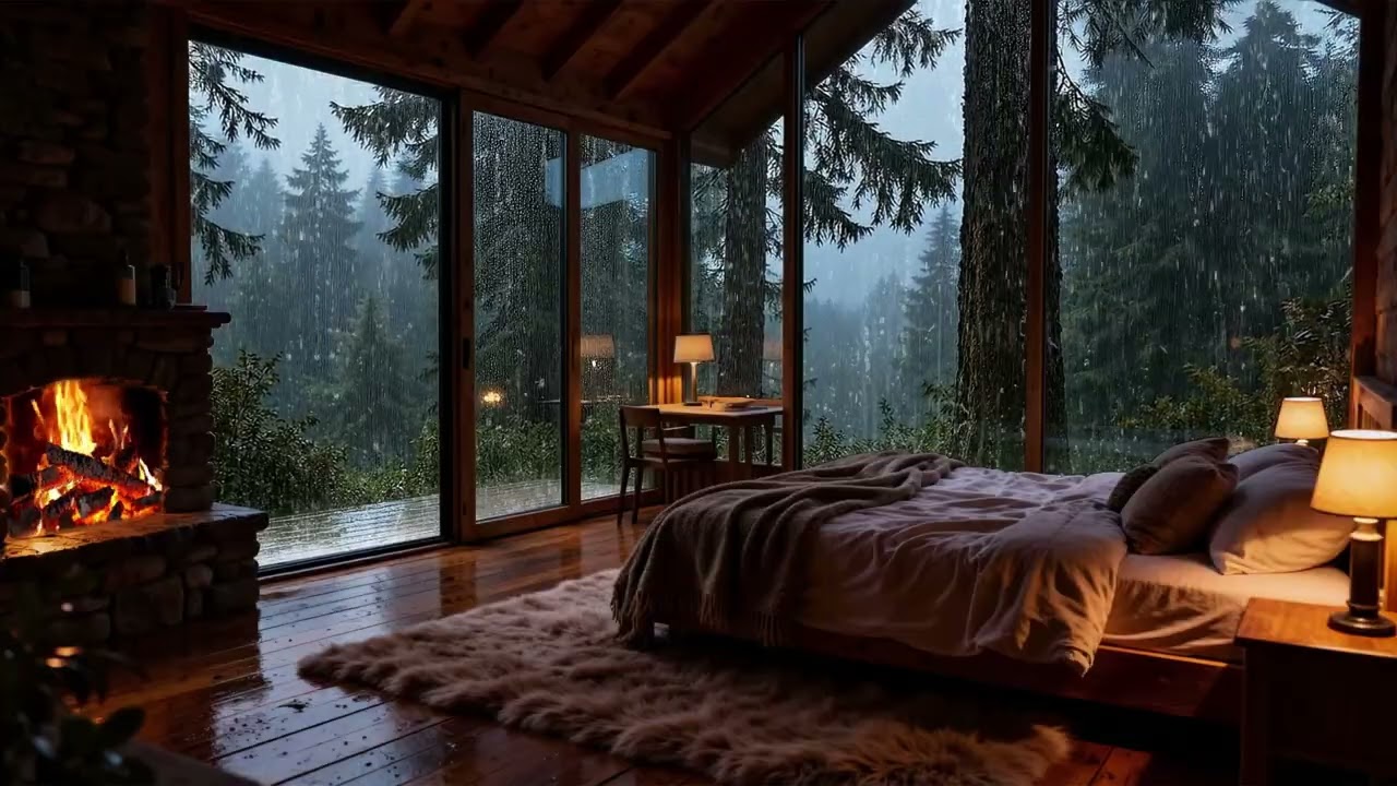 Healing Piano Music & Rain Sounds for Stress Relief, Sleep and Calm