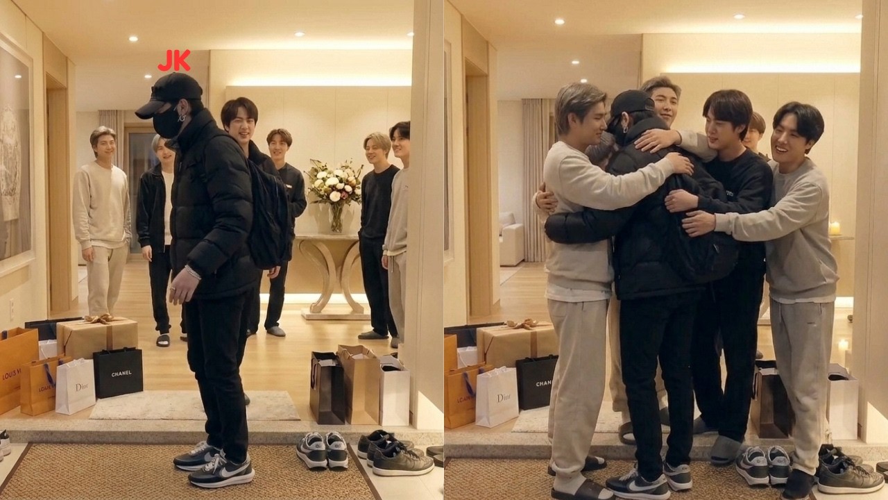 ARMY Cries! Jungkook Enters Jin's House and Is Immediately Welcomed by All BTS Members