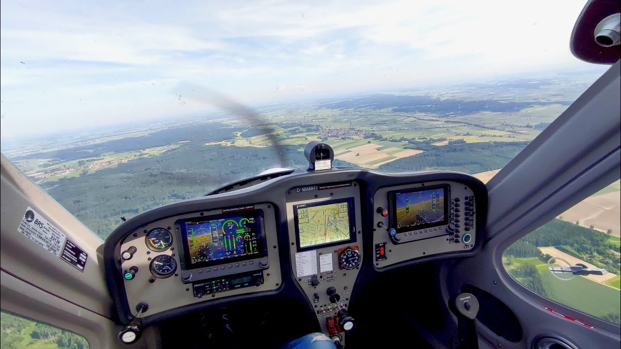 Ultraleichtflugzeug: Erster Solo Überlandflug von Bad Wörishofen nach Tannheim. UL Ausbildung