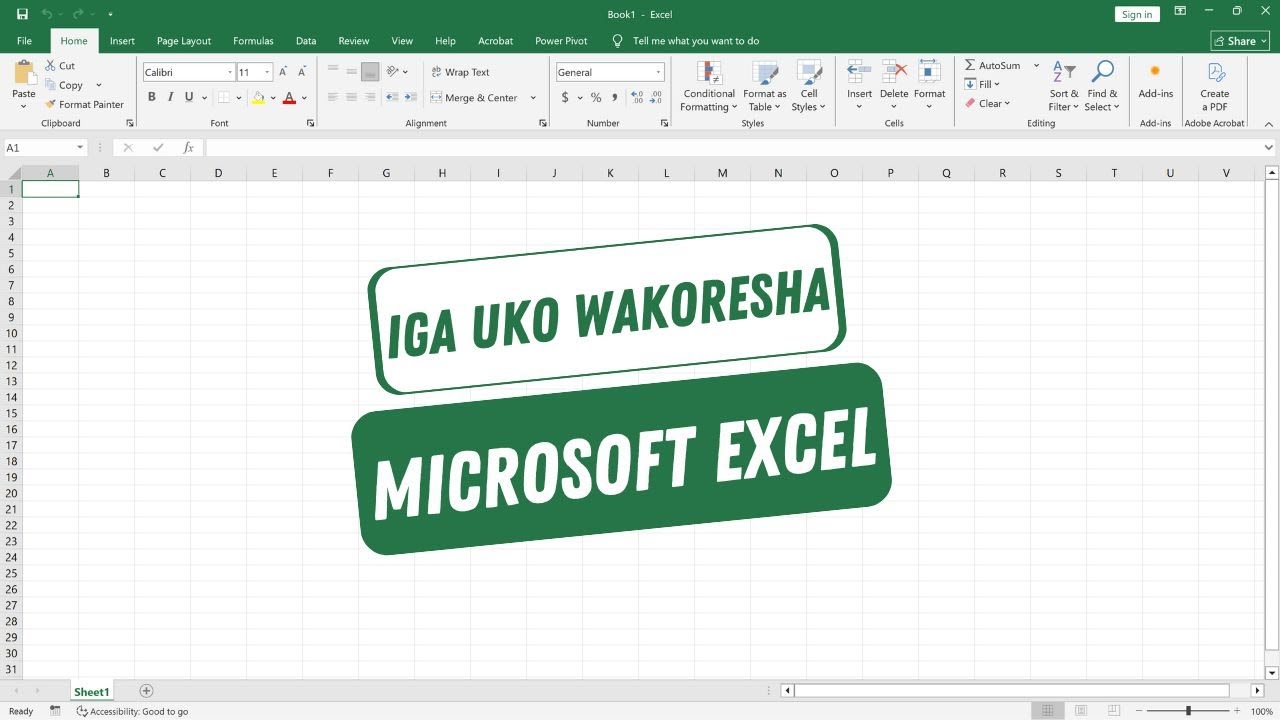 Ni gute wakoresha excel (microsoft excel) - Excel for beginners
