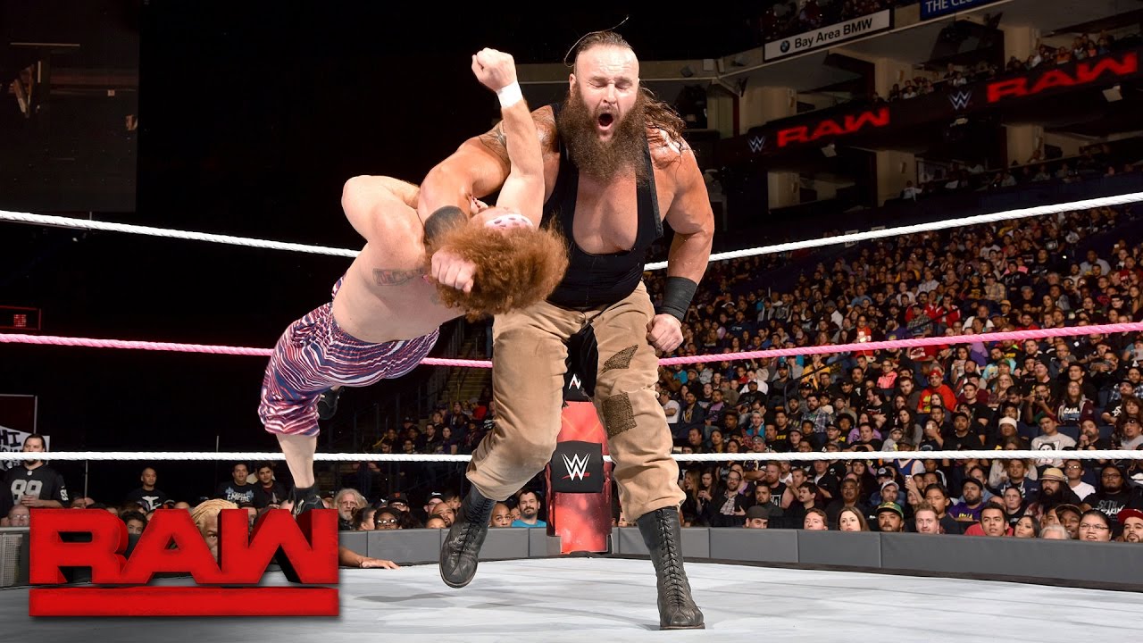 Braun Strowman vs. The Splash Brothers - 2-on-1 Handicap Match: Raw, Oct. 10, 2016