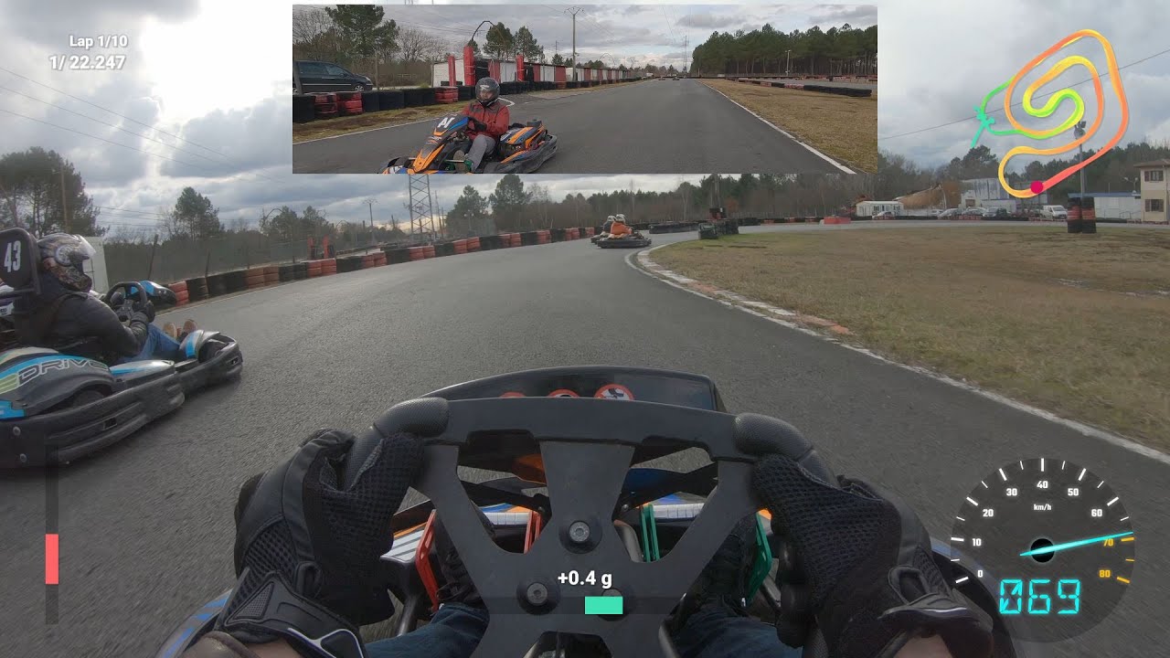 karting, Biganos, 9 ch, février 2023, session 1