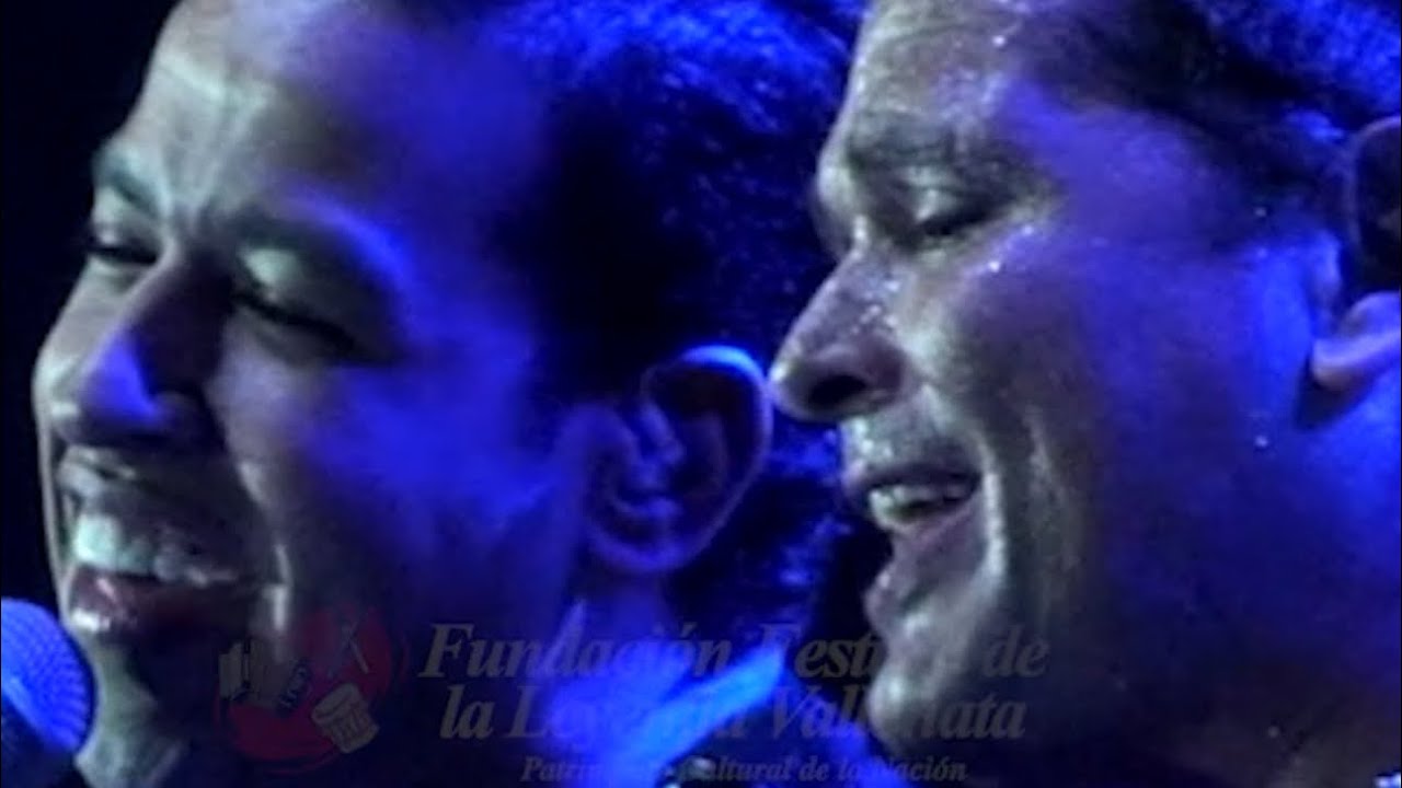 Carlos Vives y Martín Elías Díaz en el Parque de La Leyenda Vallenata Consuelo Araujonoguera