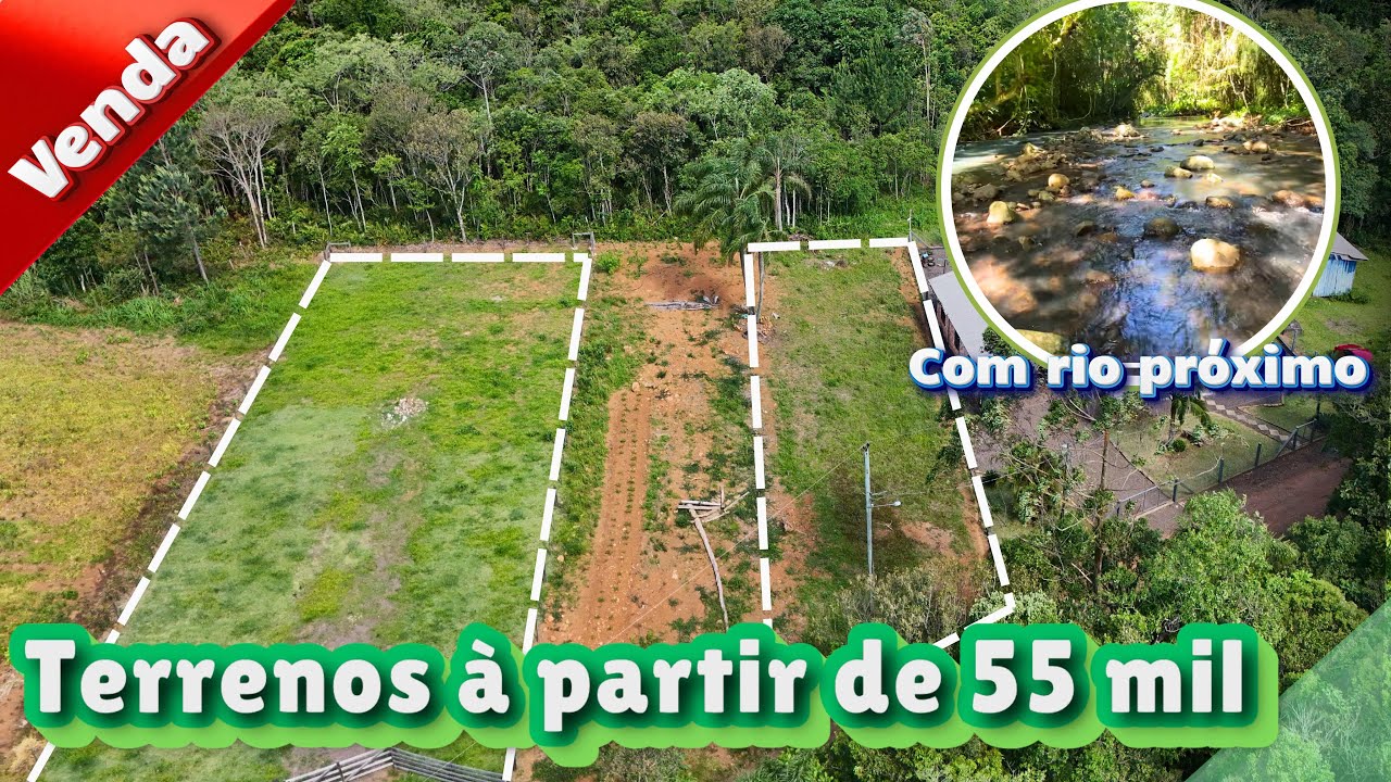 TERRENO RURAL em Maquiné a PARTIR de R$ 55 mil reais.