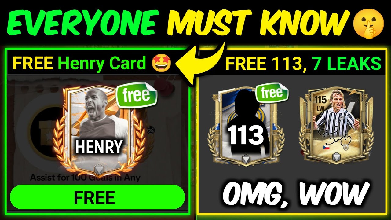 FREE Henry, 113 OVR & 7 Insane Leaks in FC Mobile | Mr. Believer