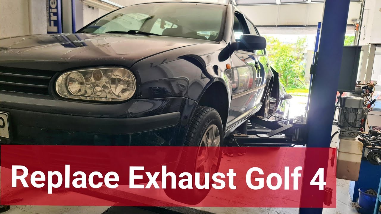 Replace Rear Exhaust VW Golf 4 (part1)