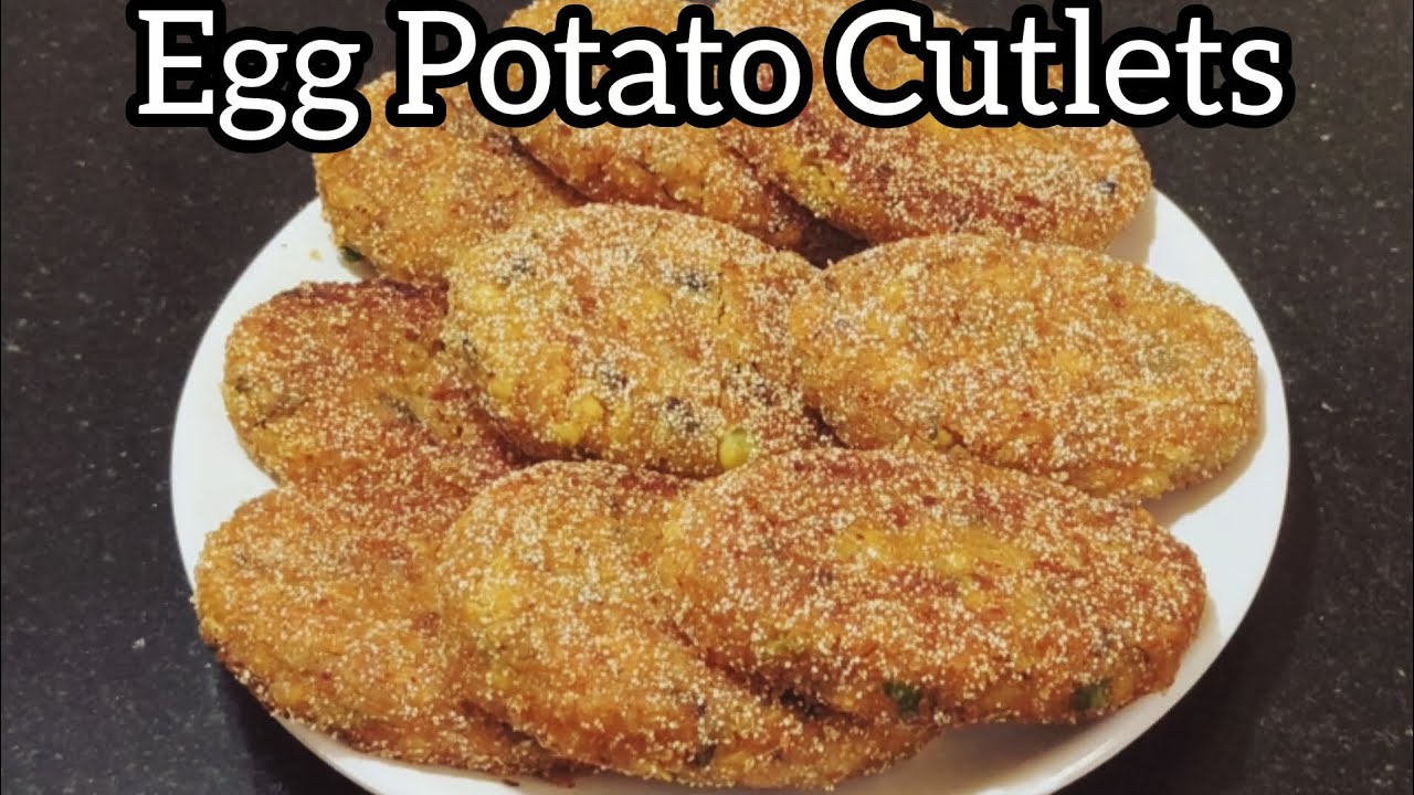 Egg Potato Cutlets Recipe || Crispy Egg Cutlets Goan Style || How To Make Aloo Anda Cutlets Recipe 