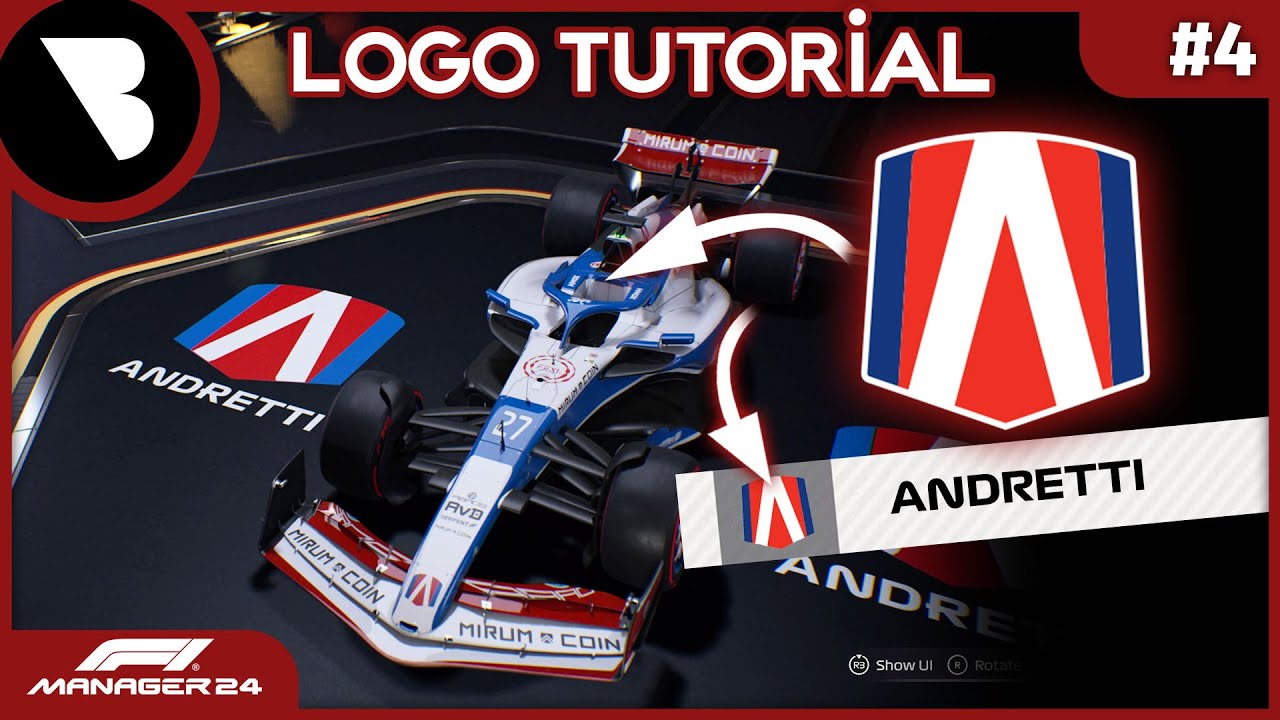F1 Manager 24 - ANDRETTI Logo Tutorial - NO MODS