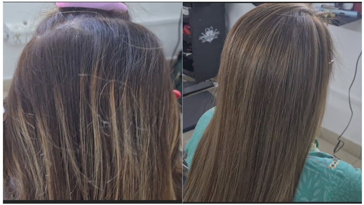 Root touch up of highlights