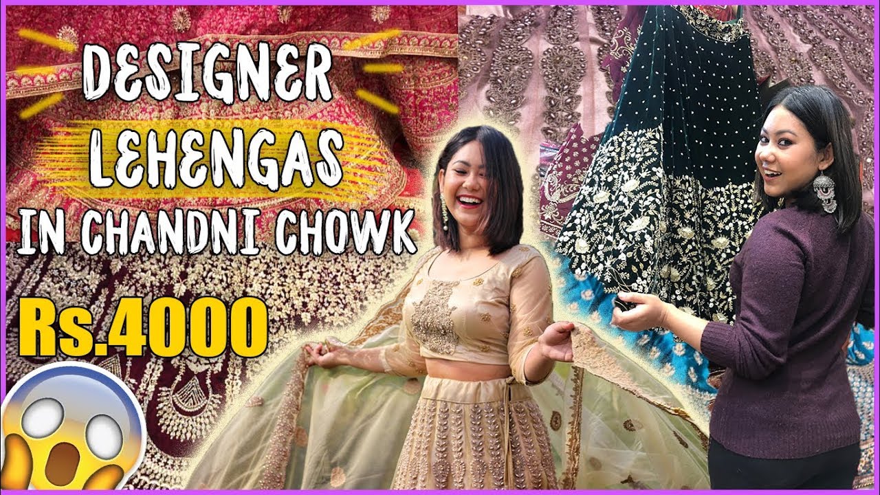 SHOP DESIGNER LEHENGA IN CHANDNI CHOWK |2019 BRIDAL/NON BRIDAL + MY LEHENGA |ThatQuirkyMiss