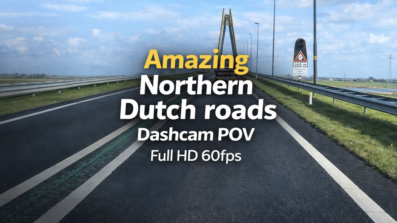Amazing Northern Dutch roads | Dashcam POV | Full HD 60fps