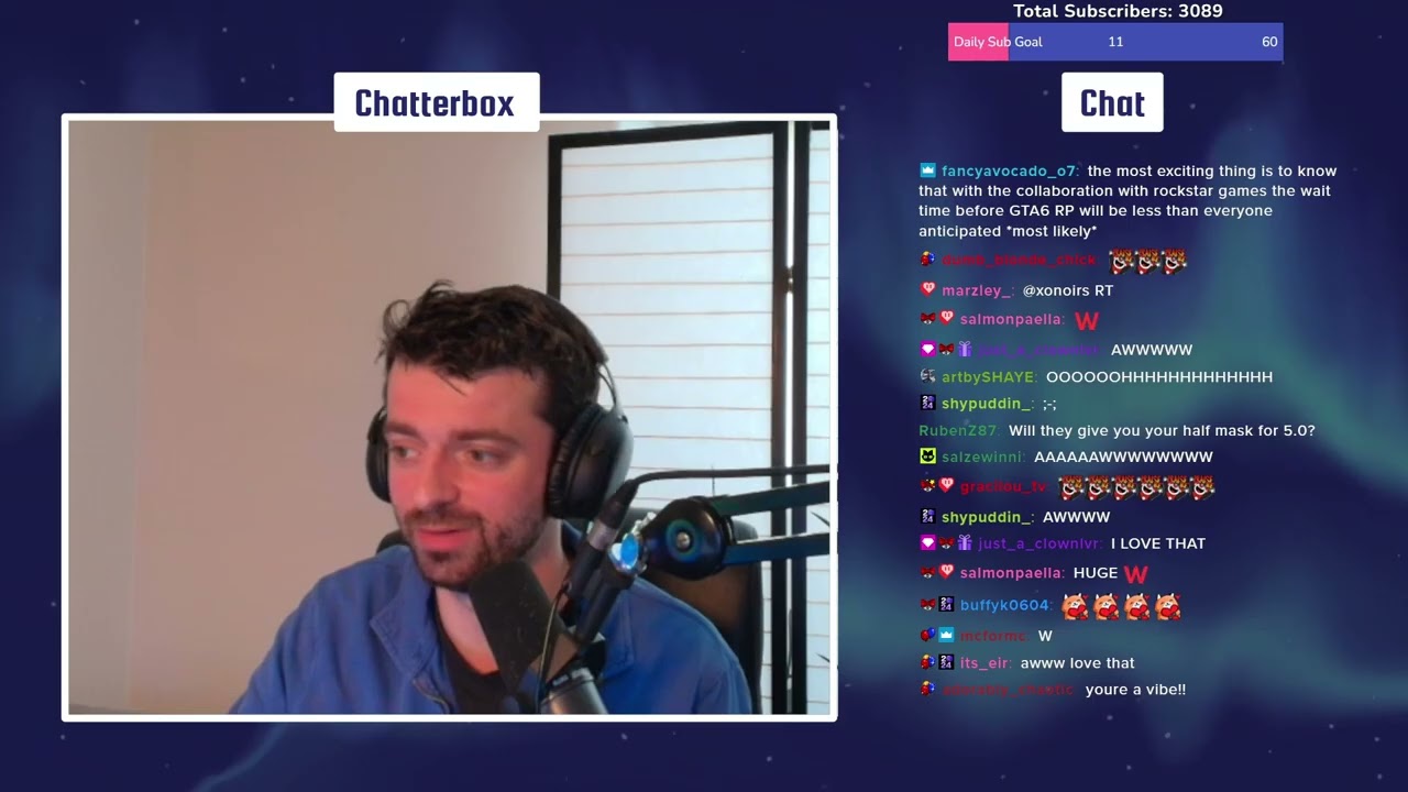 Chatterbox on getting Invited To NoPixel V & Reacts to Announcement
