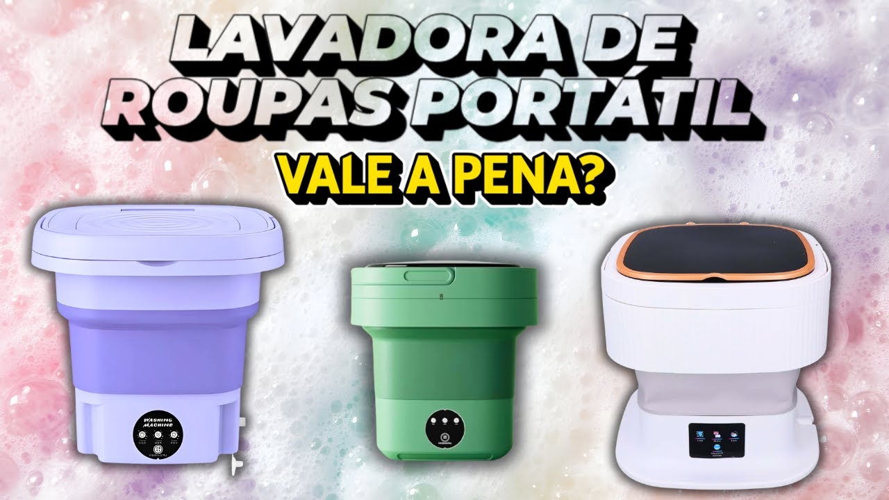 🧼 Lavadoras Portáteis Valem a Pena? Testamos os Modelos Mais Vendidos! 💧⚡