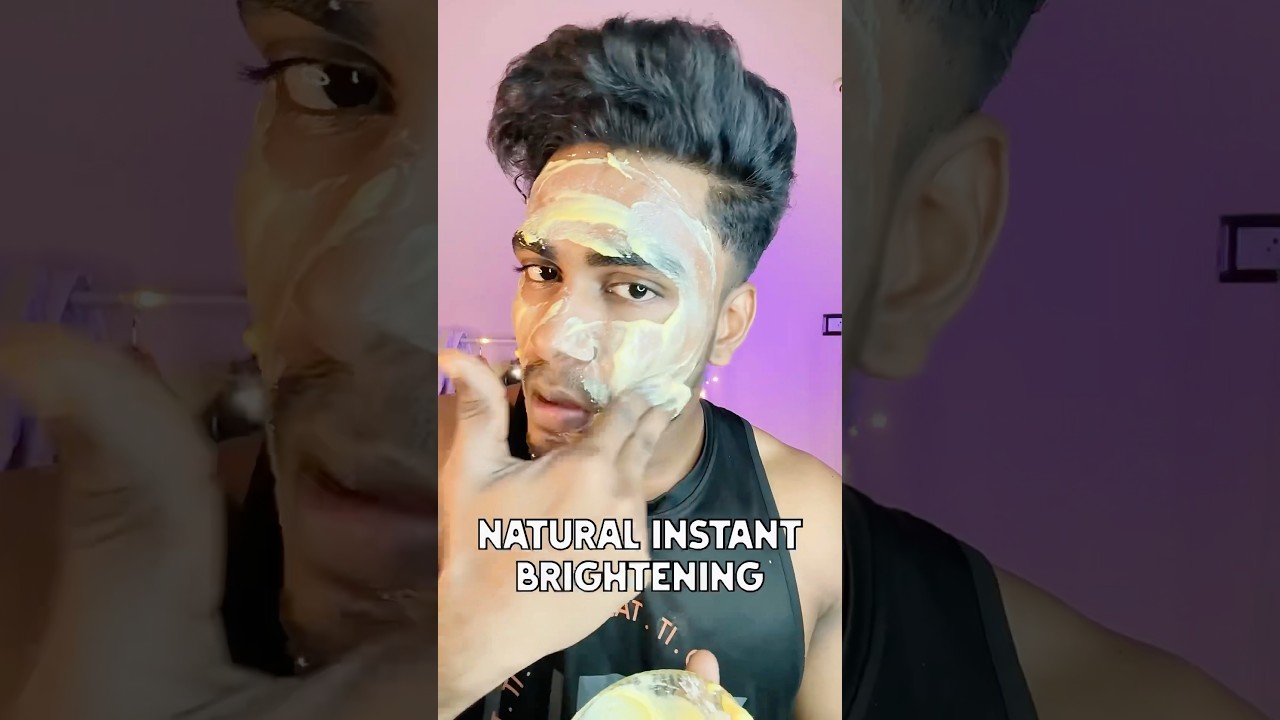 Natural Instant Brightening just 4 steps 30 Minutes Home remedies ✨❤️ #skincare skincare#tamil