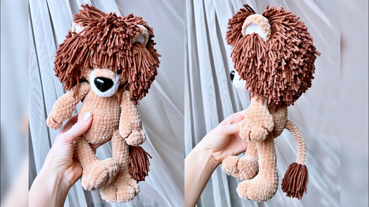 Amazing amigurumi LION crohet FREE Video Tutorial and Pattern / Part 2 - Body and Head