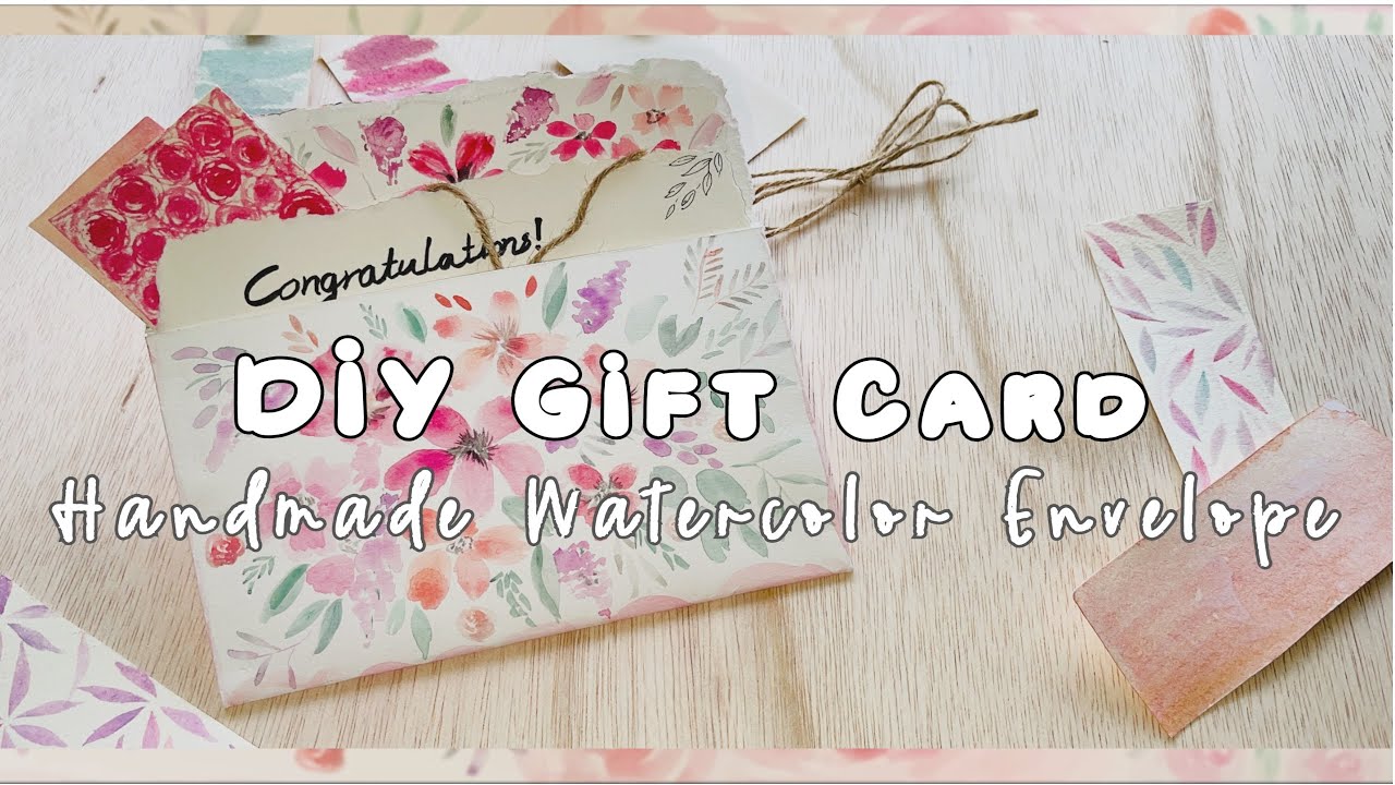 Wedding Ang Bao 🤍 Watercolor Handmade Postcards + Envelopes 🤍 Gift Cards Ideas