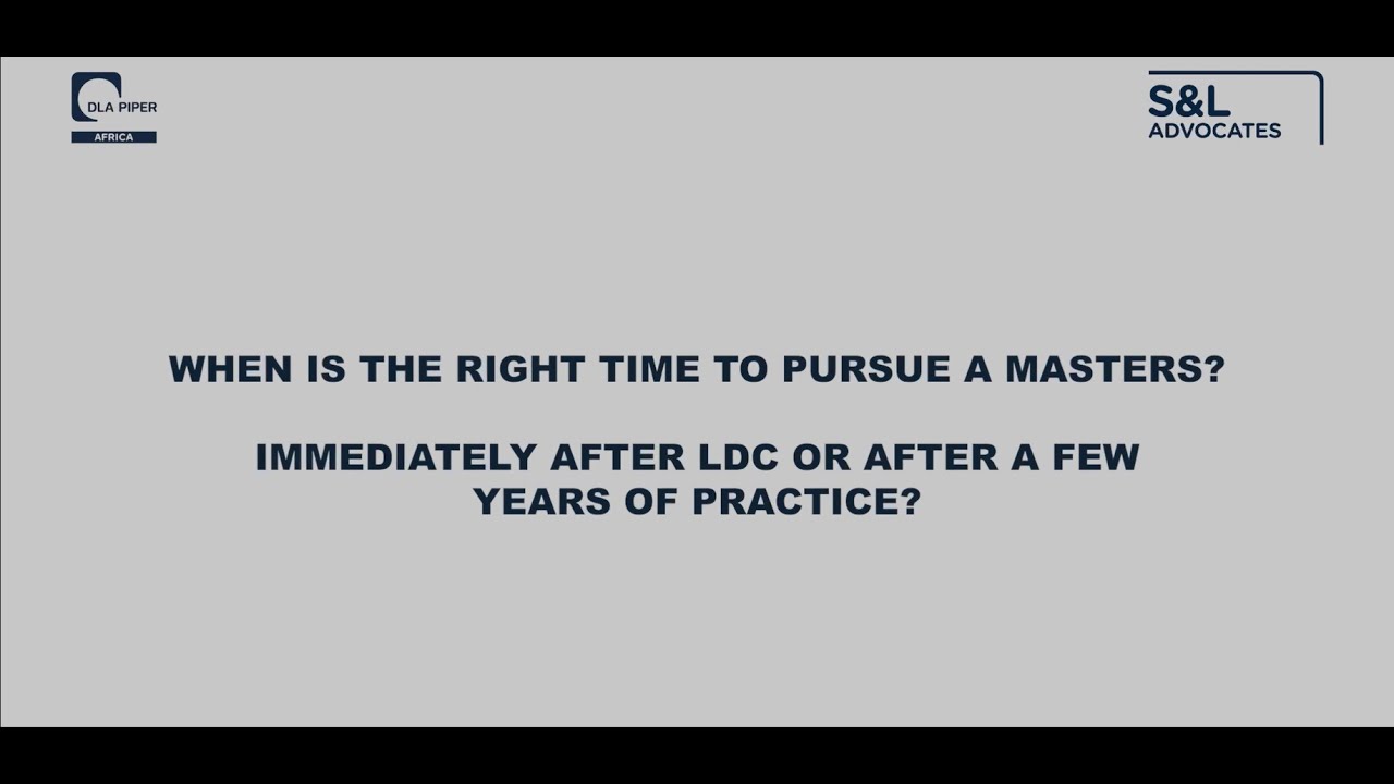 Further studies &ndash; when is the right time?