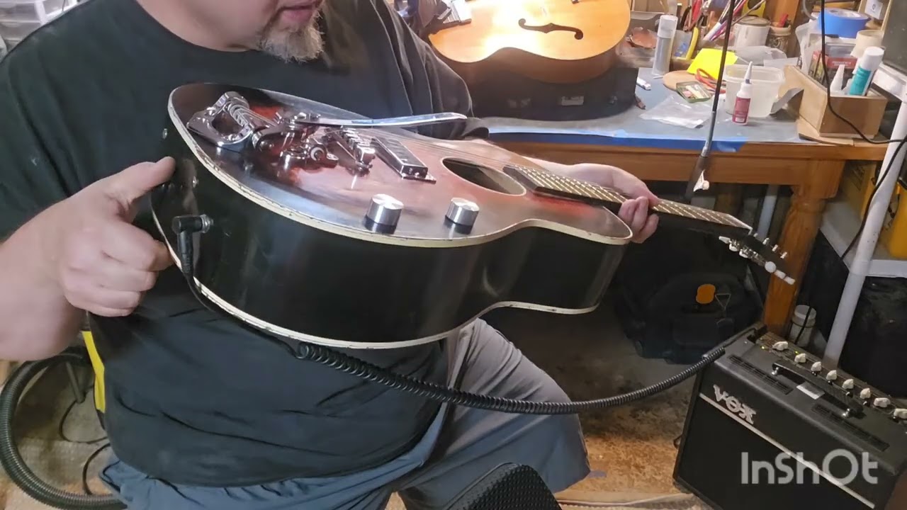 Full Custom Electric Rebuild of Stella Harmony H931 Parlor Guitar