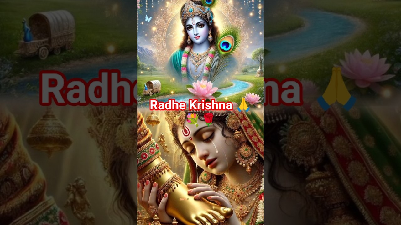 Radha ke piche shyam svayam🙏💗💐 