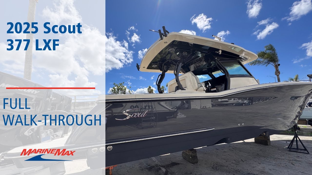 Brand NEW 2025 Scout 377 LXF | Available now at MarineMax Stuart