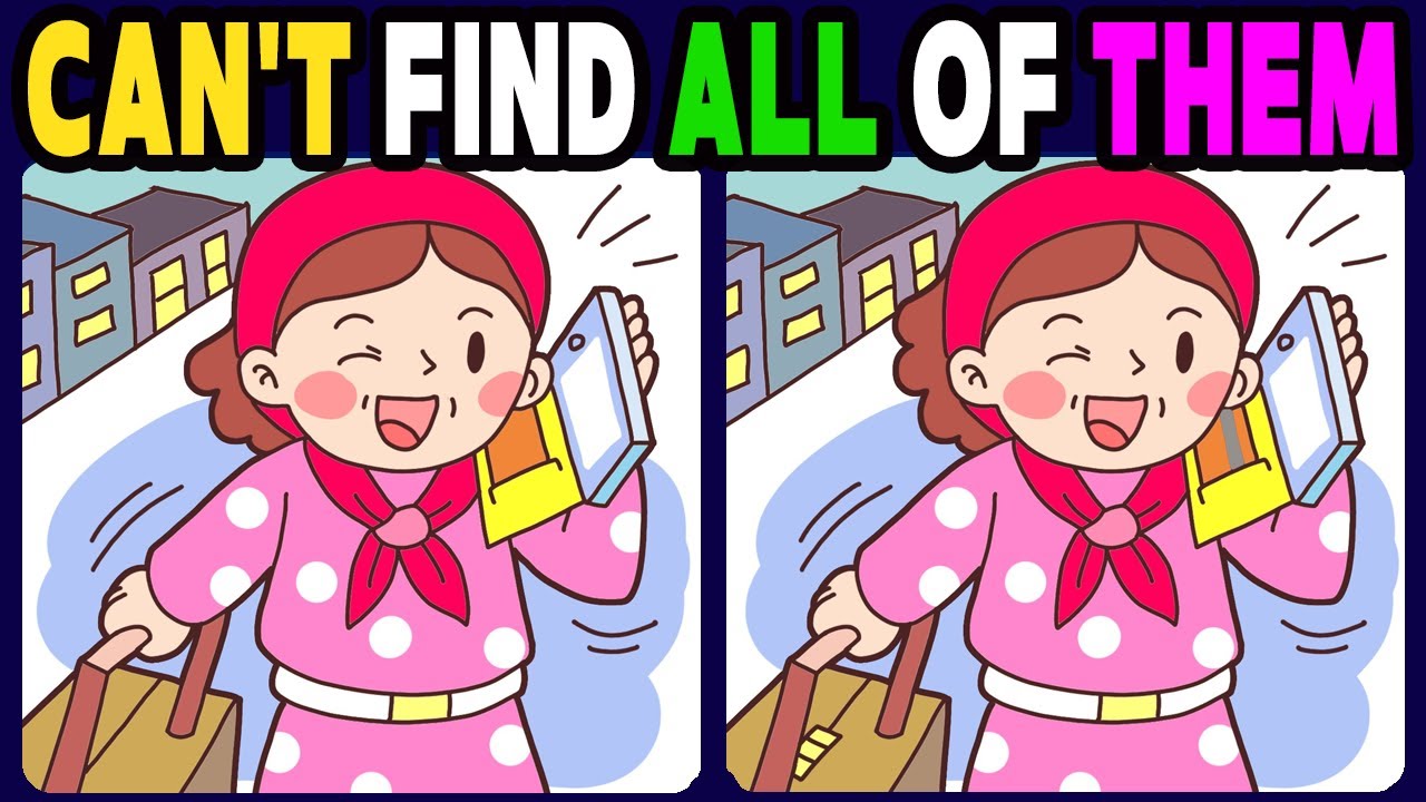 【Spot the difference】Can't Find All Of Them! Try It!【Find the difference】382