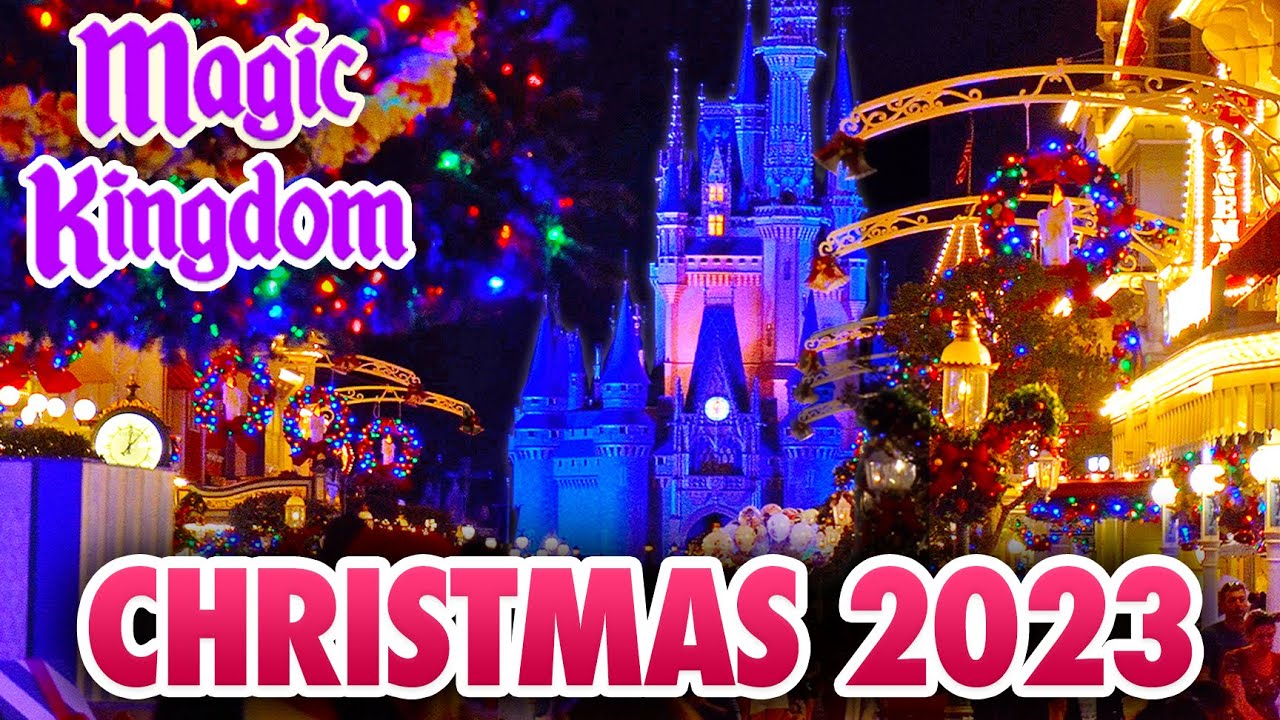 Magic Kingdom Christmas Nighttime Walkthrough 2023 - Holidays at Walt Disney World [4K POV]