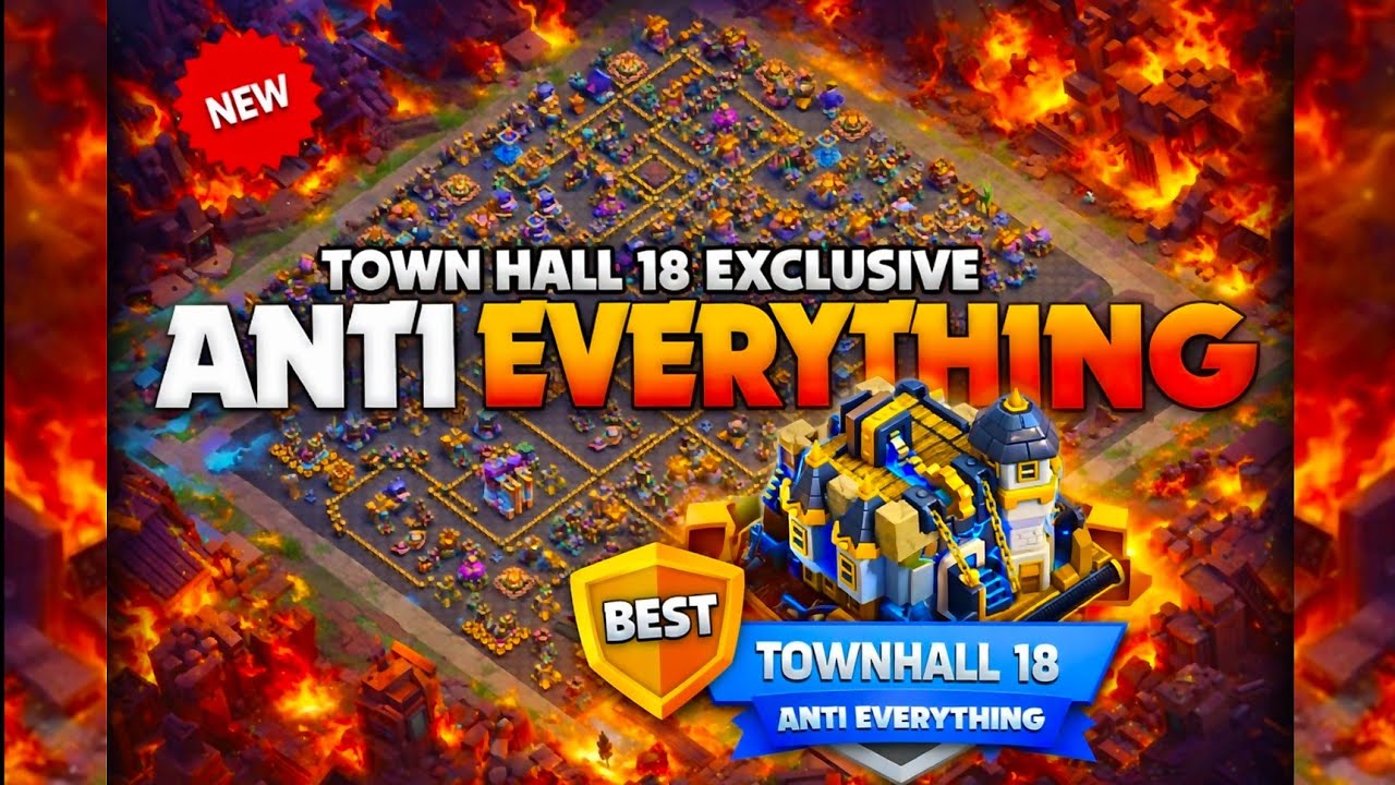 BEST TH18 CWL Base & War Base Links | Th18 Anti Throwers LEGEND LEAGUE Base Layout In CLASH OF CLANS
