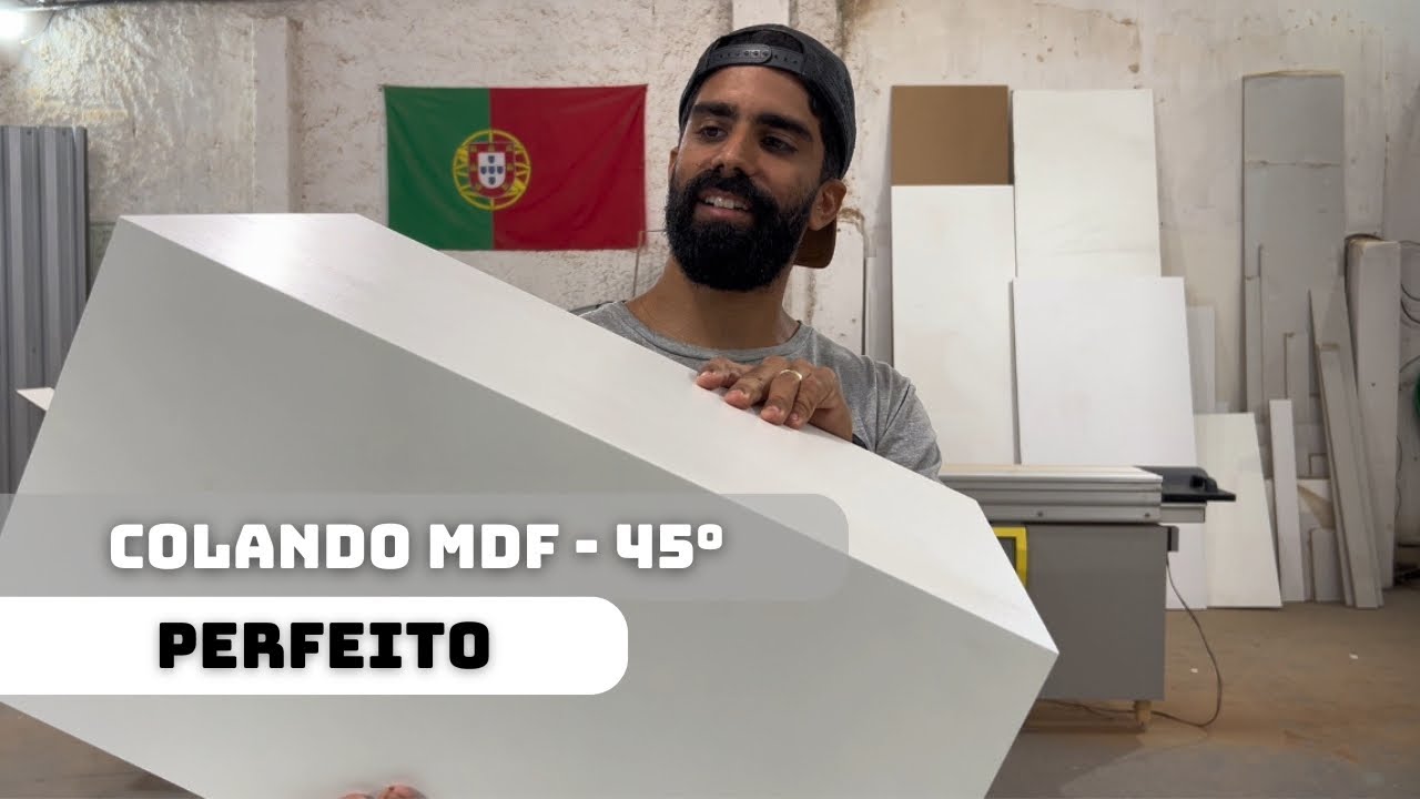 COMO COLAR MDF EM CORTE 45 GRAUS COM ACABAMENTO PERFEITO
