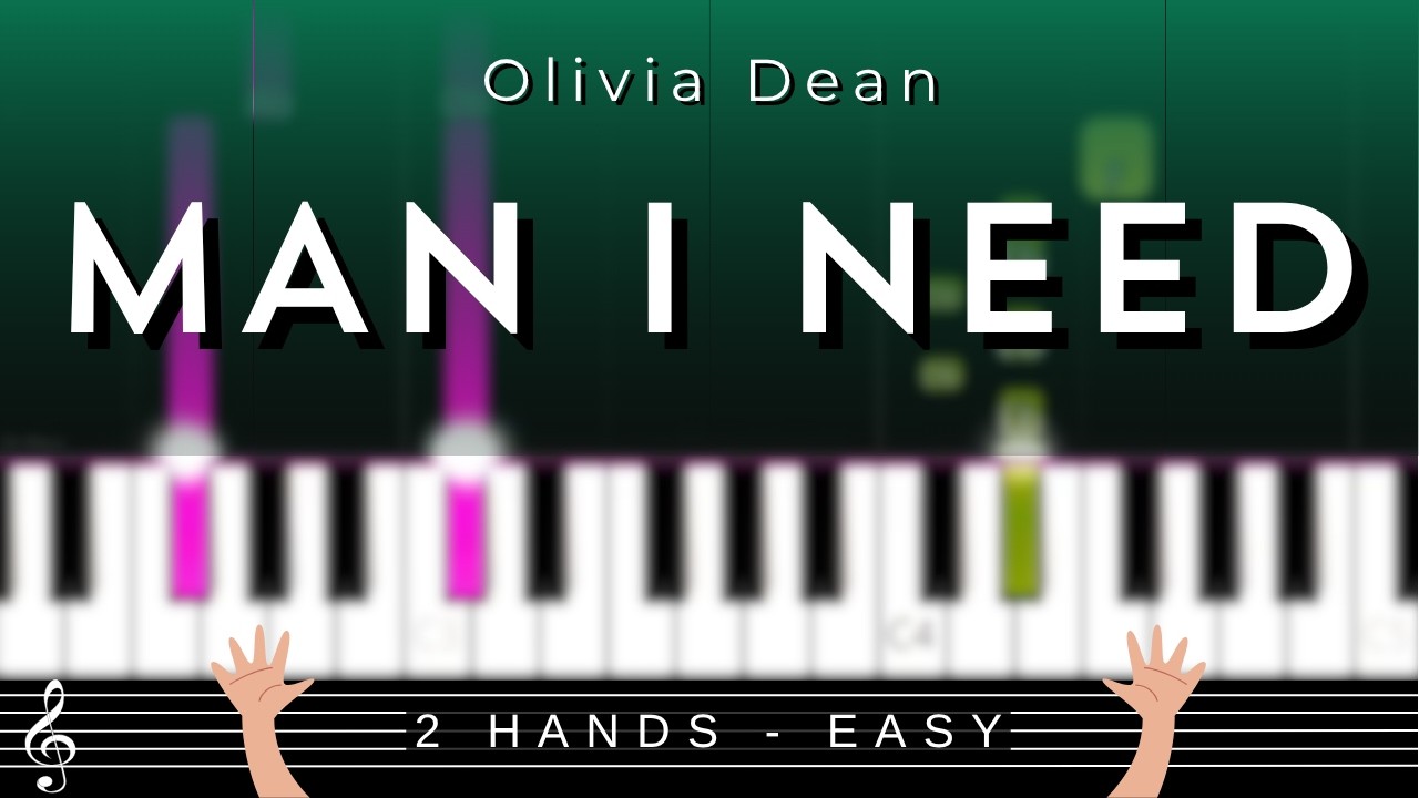 🎹 Man I Need by Olivia Dean – Easy Piano Tutorial + Sheet Music