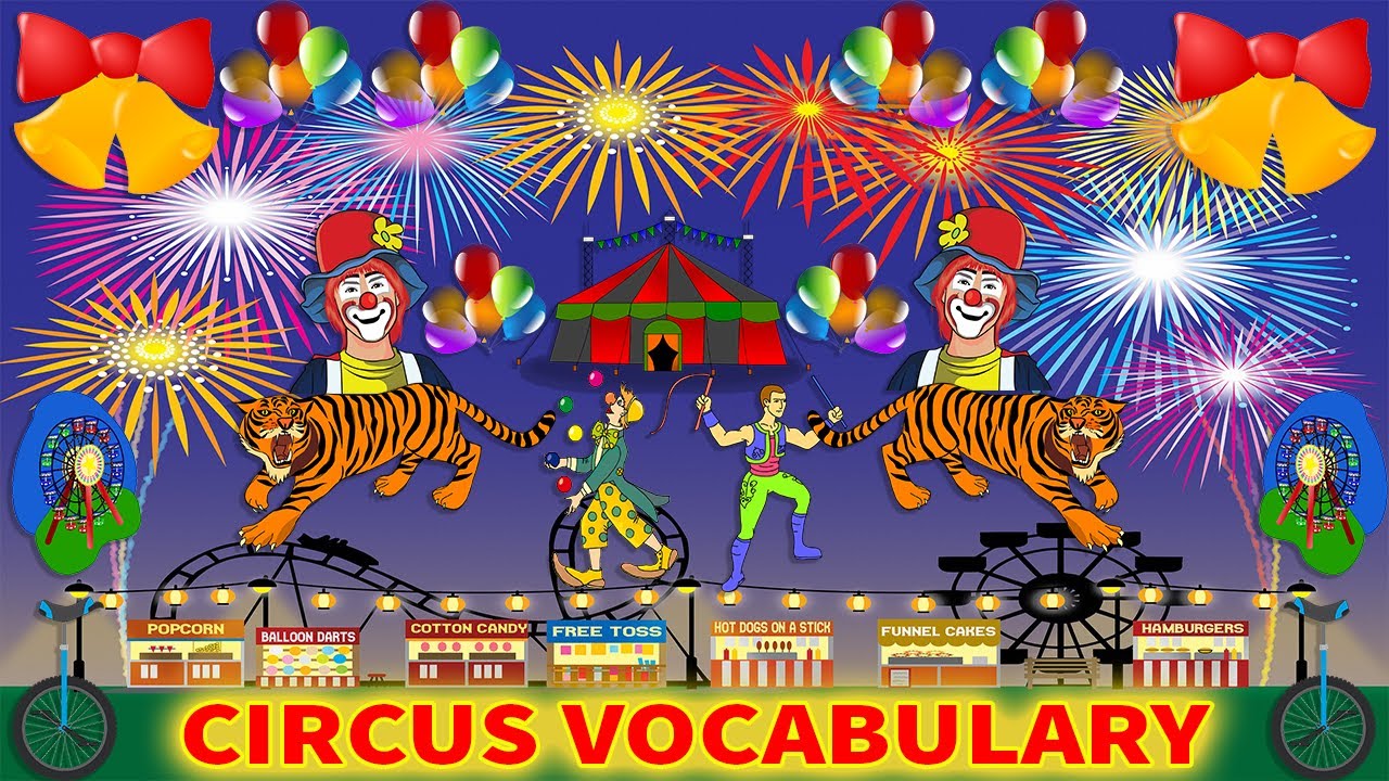Circus Vocabulary In English with Pictures ||Circus item || Circus  Words