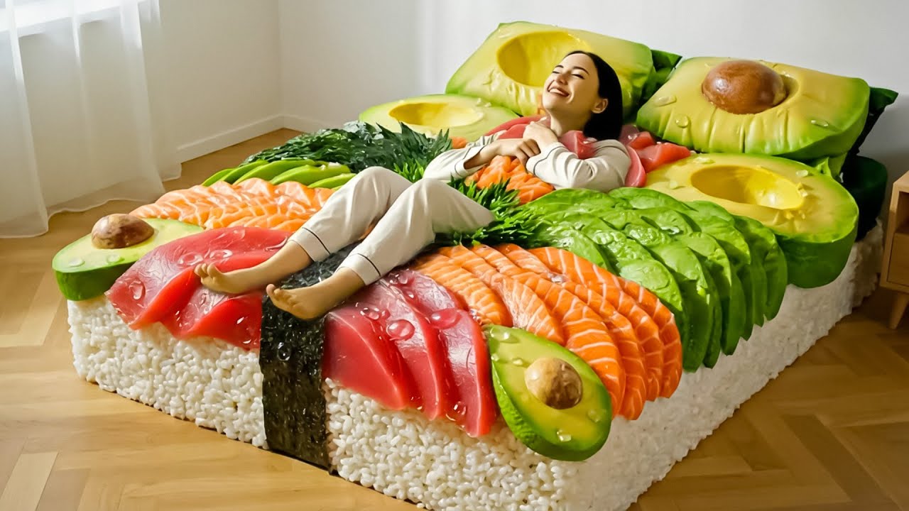 Which Crazy Bed Would You Choose? 🍣🛌✨| Oddly Satisfying AI ASMR