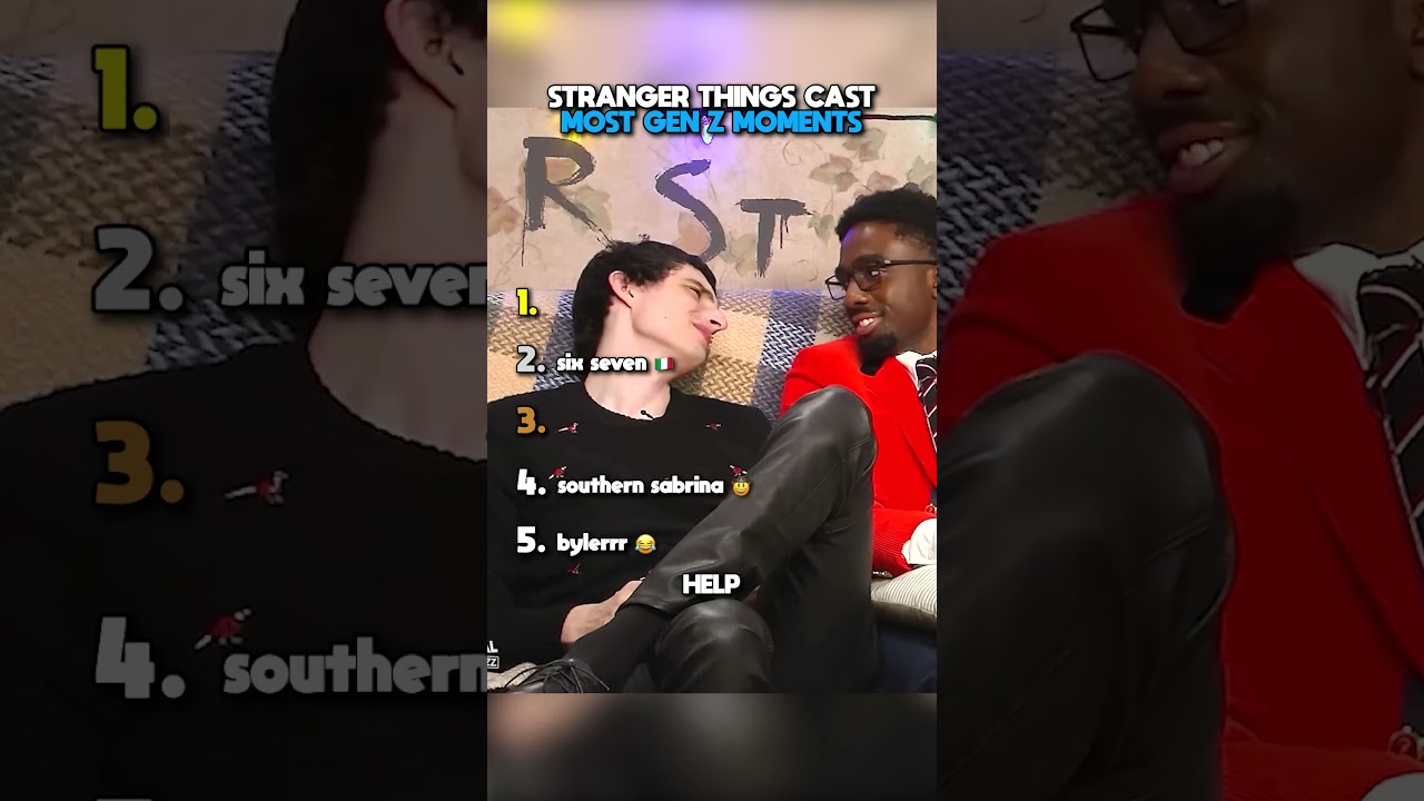 Stranger Things cast most GEN Z moments 😂