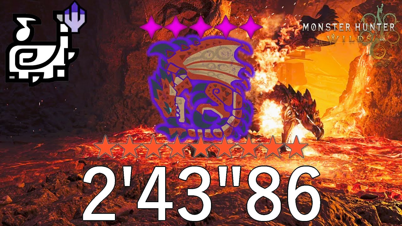 【MHWs PC】★9♦︎5歴戦リオレウス 狩猟笛 ソロ 2'43"86 ★9♦︎5 Tempered Rathalos Hunting Horn Solo
