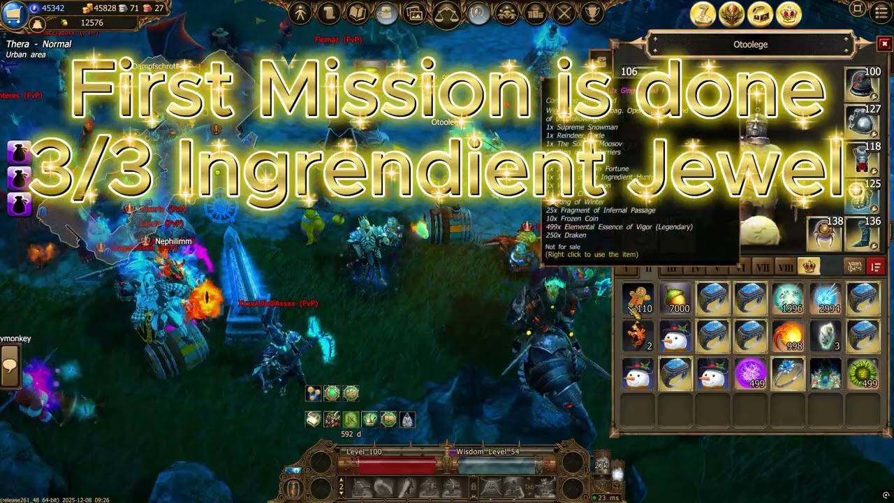 Drakensang Online - 200x Gingerbread Man - 4x Ingrendient Jewel