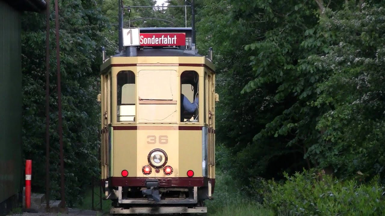 Sporvejsmuseet - Stadtwerke Flensburg 36 kommer retur til museet
