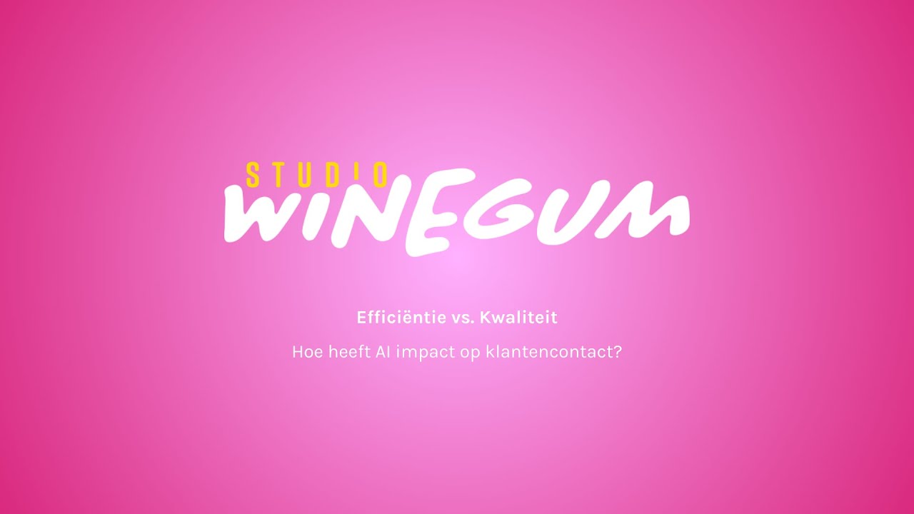 Webinar: Effici&euml;ntie vs. Kwaliteit | Studio Winegum & Neople | Agentic AI