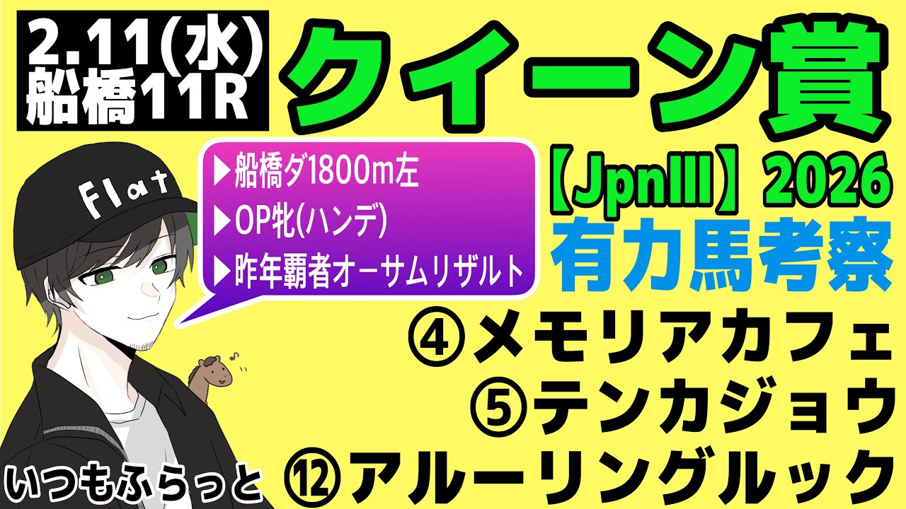 【牝JpnⅢ】クイーン賞2026👑有力馬考察🦄✨