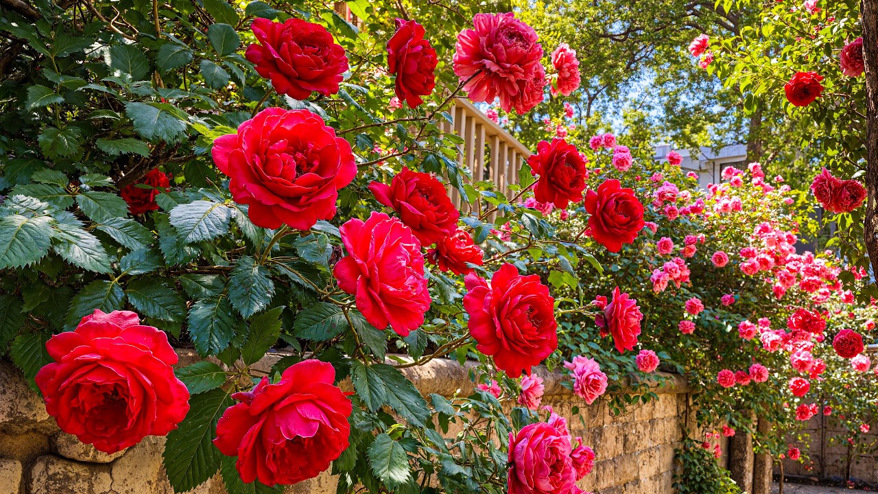 Исцеляющий сад красных роз 🌹 Успокойте свое сердце и мягко снимите эмоциональное напряжение 💗