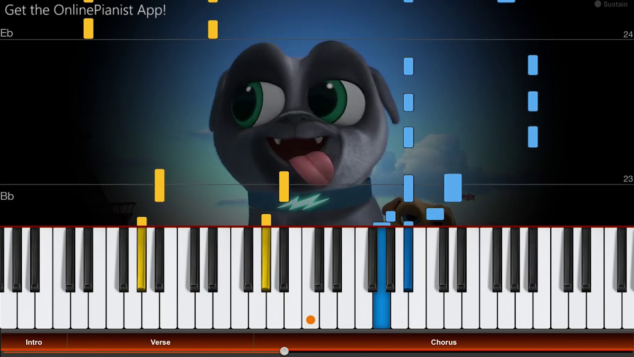 Puppy Dog Pals Theme Song - Piano Tutorial