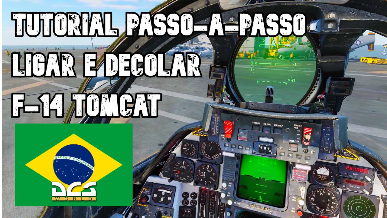 DCS Tutorial - Passo-a-passo como ligar e decolar F-14