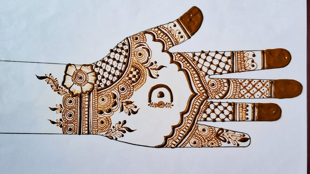 Simpal front hand mehndi design 🌸✨️ | Mehndi by Darshna | #artist #mehndi #art 