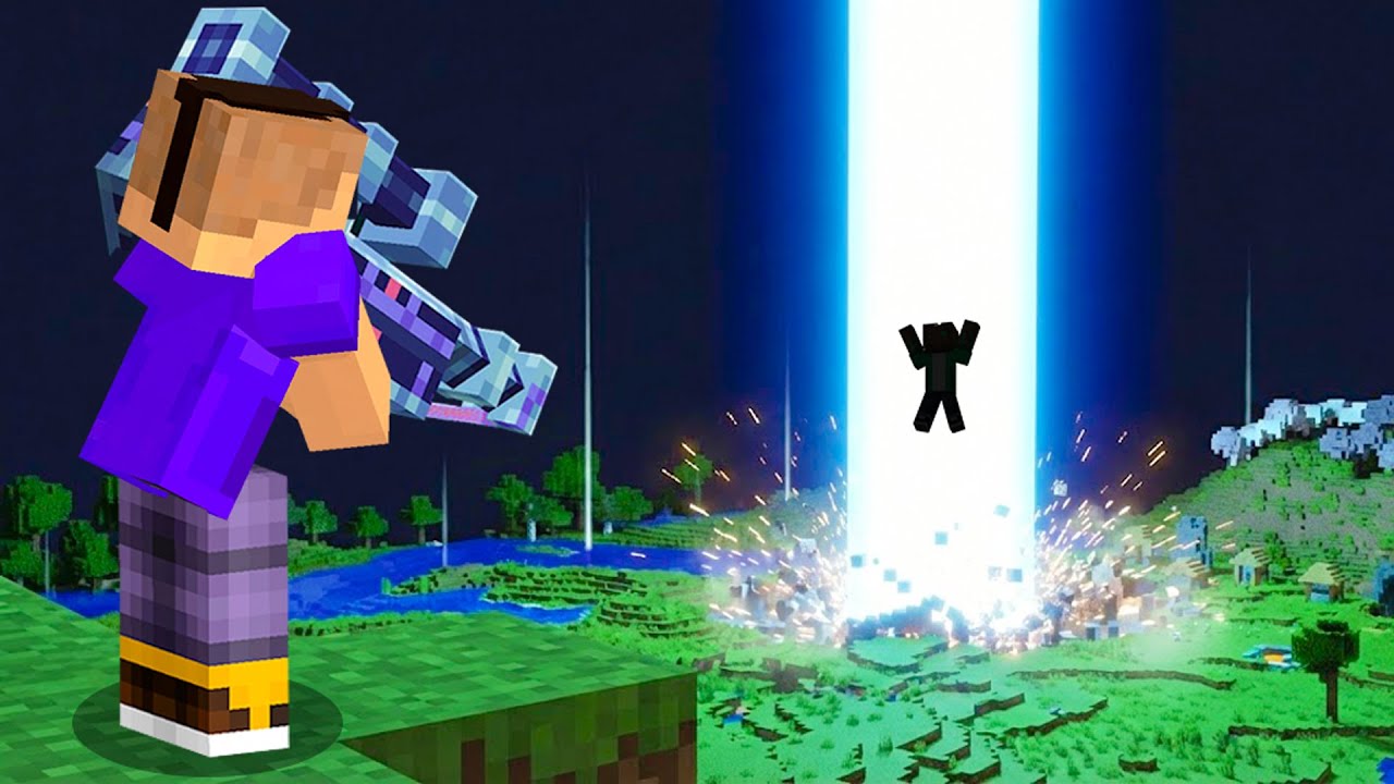 Destruí el MUNDO de MI AMIGO con UN LÁSER OBITAL en Minecraft!
