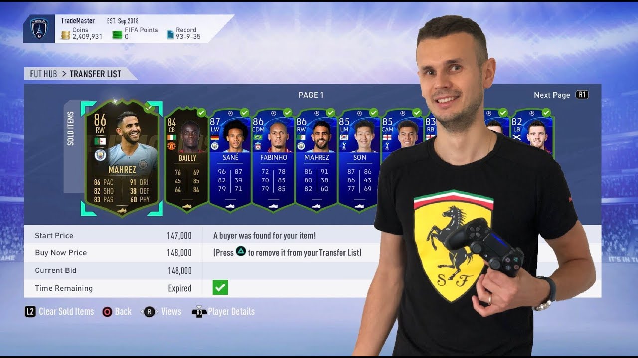 Как трейдить на ЛЧ картах. Fifa 19 Ultimate Team