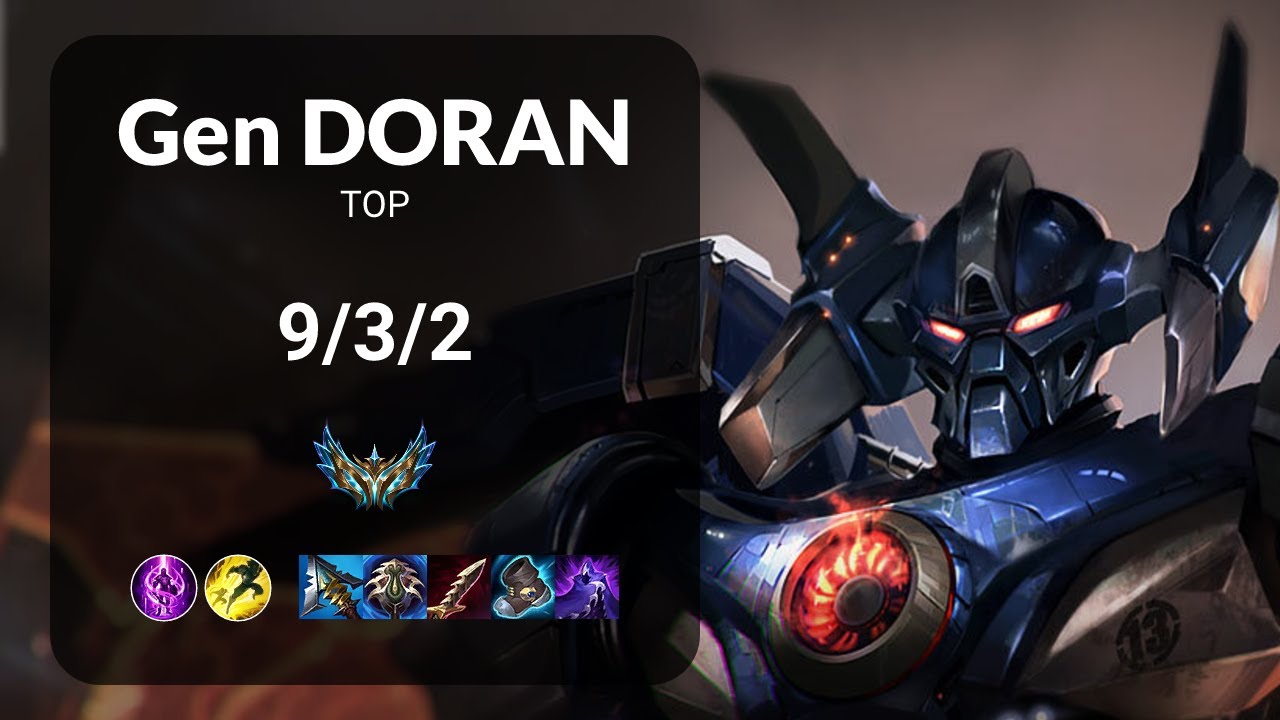 Gen Doran Aatrox vs Kennen TOP - KR CHALLENGER Patch 14.4